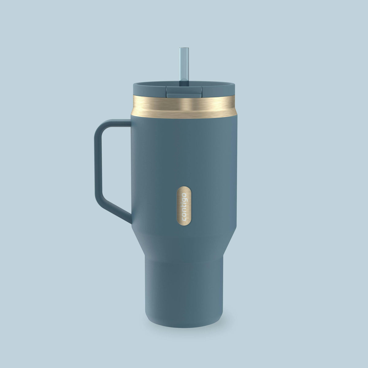 30 oz SnapSeal Tumbler (w/ Straw & Handle)