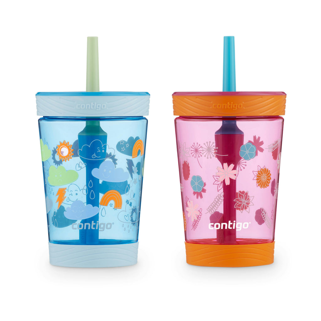 Kids Spill-Proof Tumbler with Straw, 14oz., 2 Pack