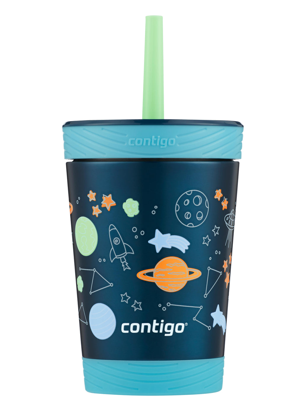 Kids Spill-Proof Stainless Steel Tumbler with Straw and THERMALOCK, 12 oz