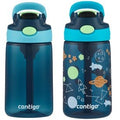 Kids Water Bottle with Redesigned AUTOSPOUT Straw, 14 oz, 2 pack