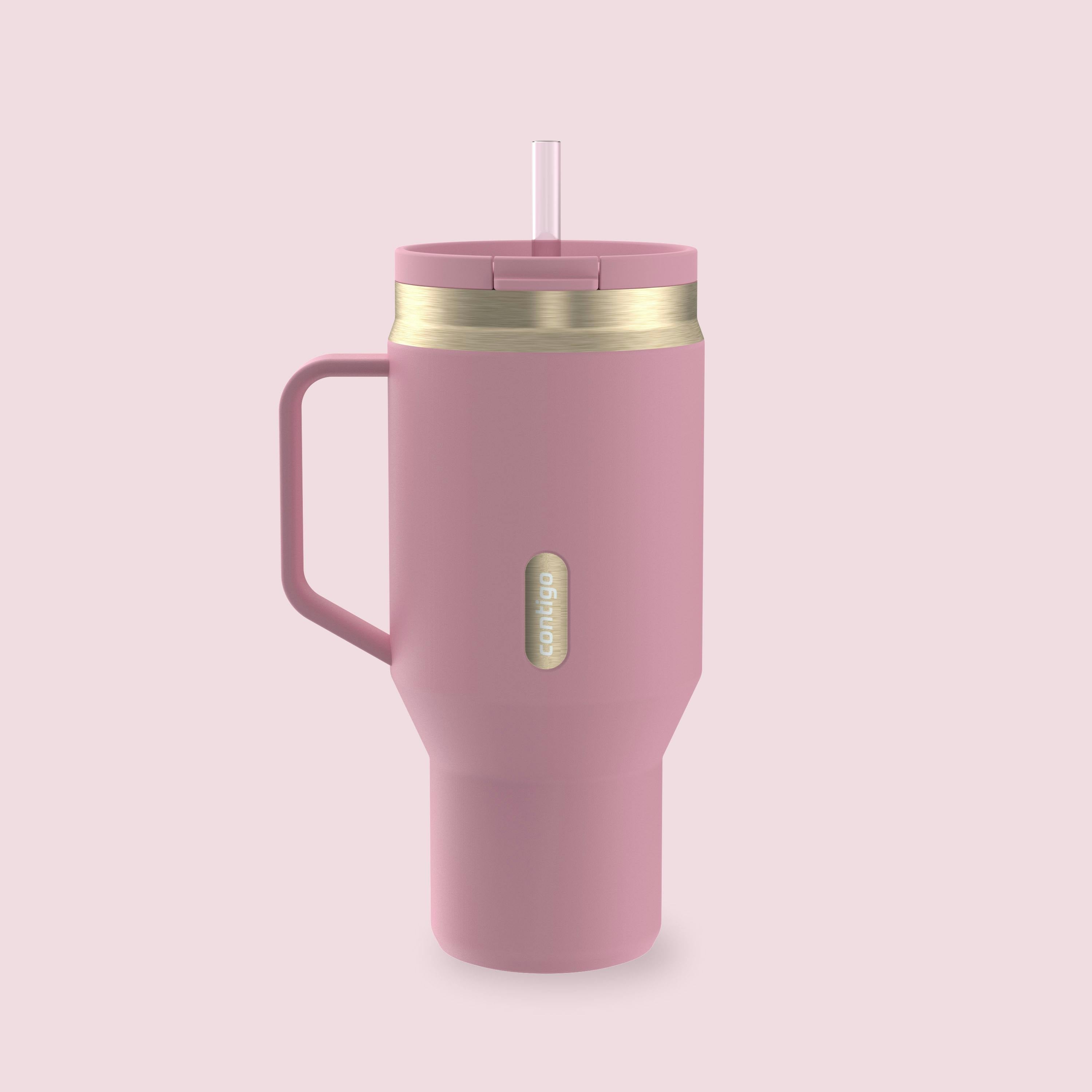 30 oz SnapSeal Tumbler (w/ Straw & Handle)