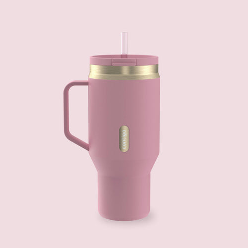 30 oz SnapSeal Tumbler (w/ Straw & Handle)