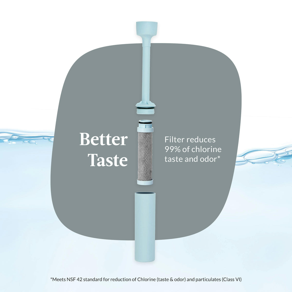 Replacement Filter for Wells Water Bottle with Filtration Straw, 1-Pack