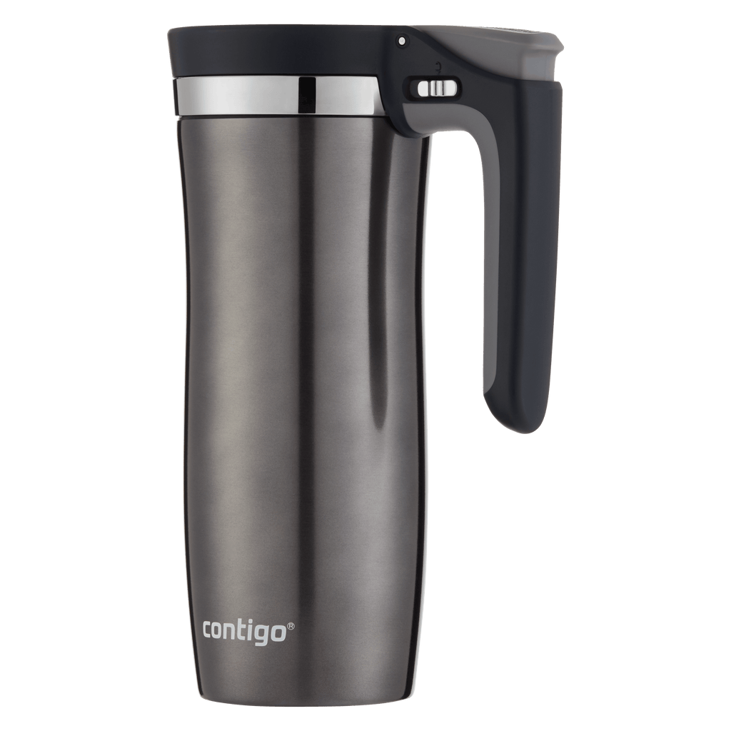 Handled AUTOSEAL Stainless Steel Travel Mug with Easy-Clean Lid, 16oz