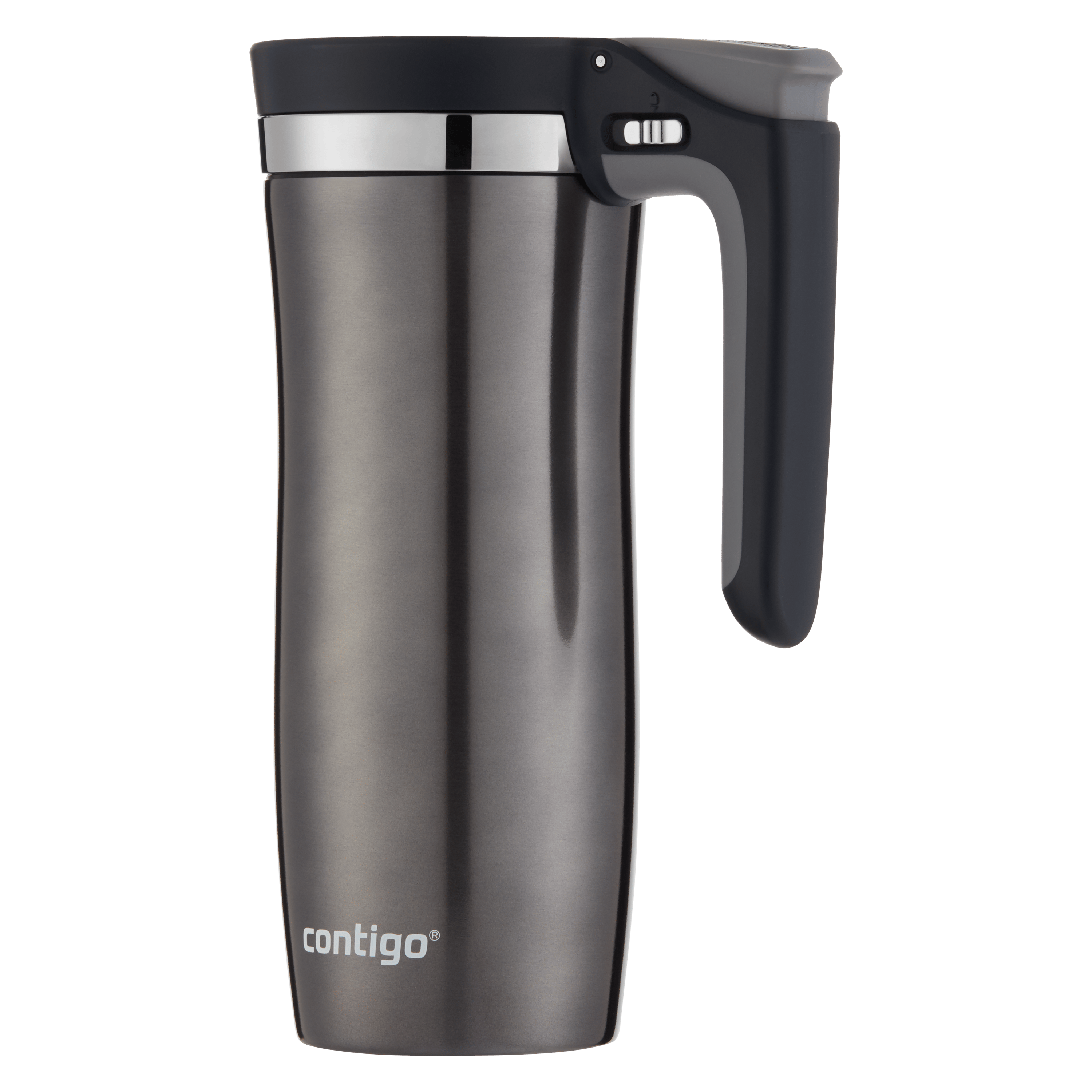 Handled AUTOSEAL Stainless Steel Travel Mug with Easy-Clean Lid, 16oz