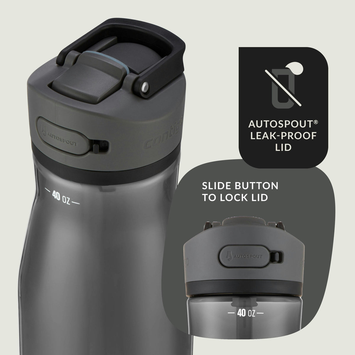 Ashland 2.0, 40oz., Water Bottle with AUTOSPOUT Lid