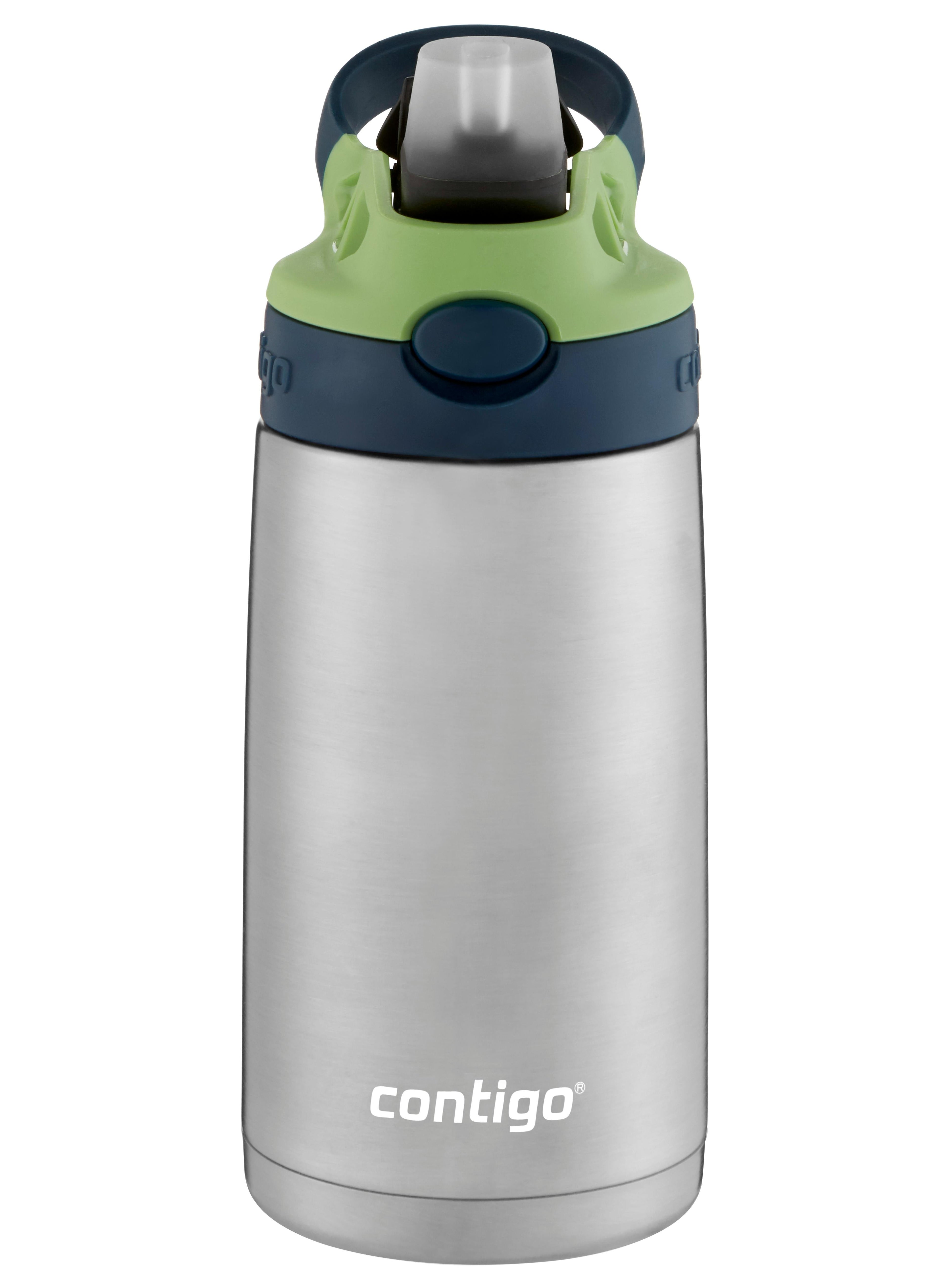 Kids Straw Stainless Steel Water Bottle with AUTOSPOUT Lid, 13oz