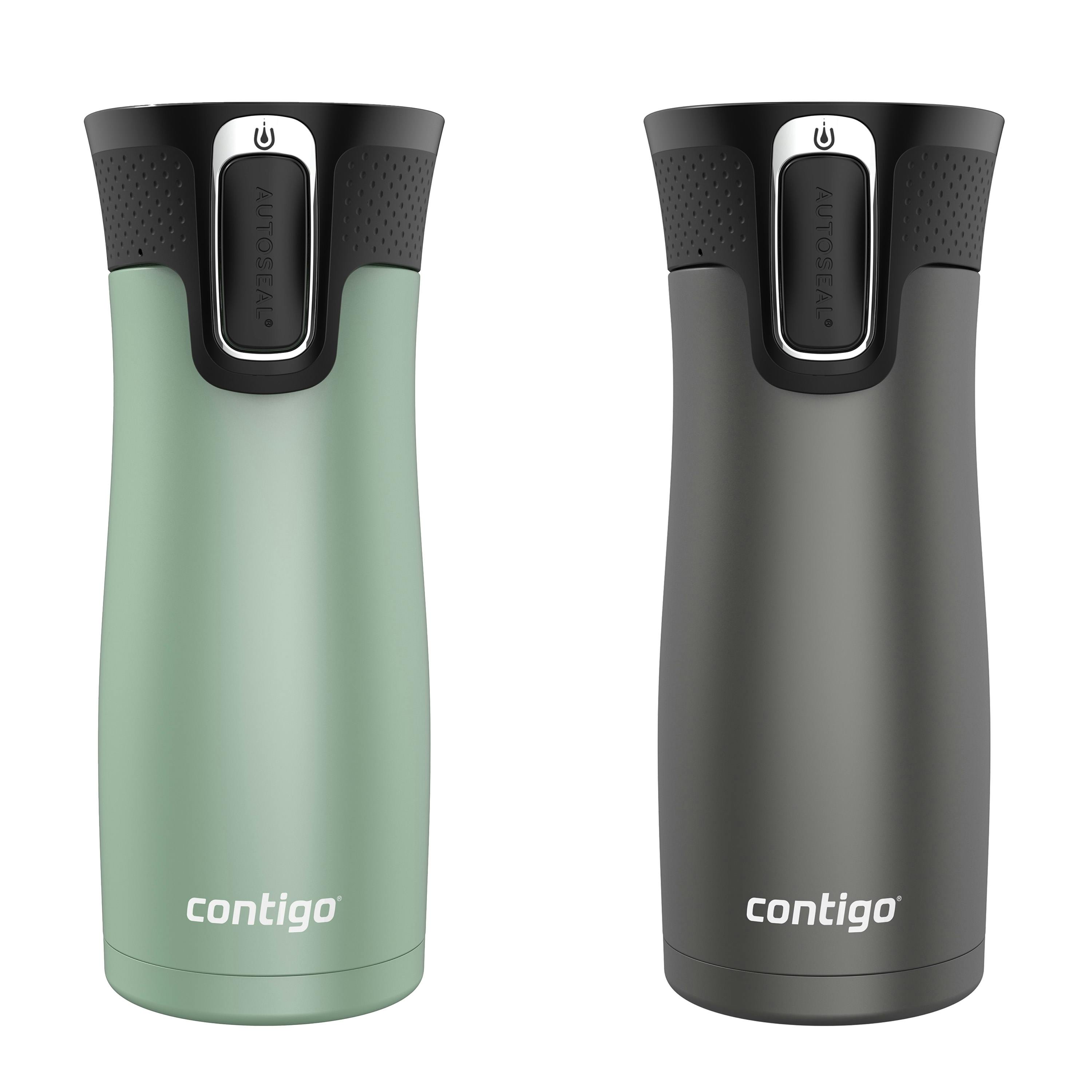 West Loop 2.0 Leak-Proof Spill-Proof Insulated Stainless Steel Travel Mug, 16oz., 2 Pack