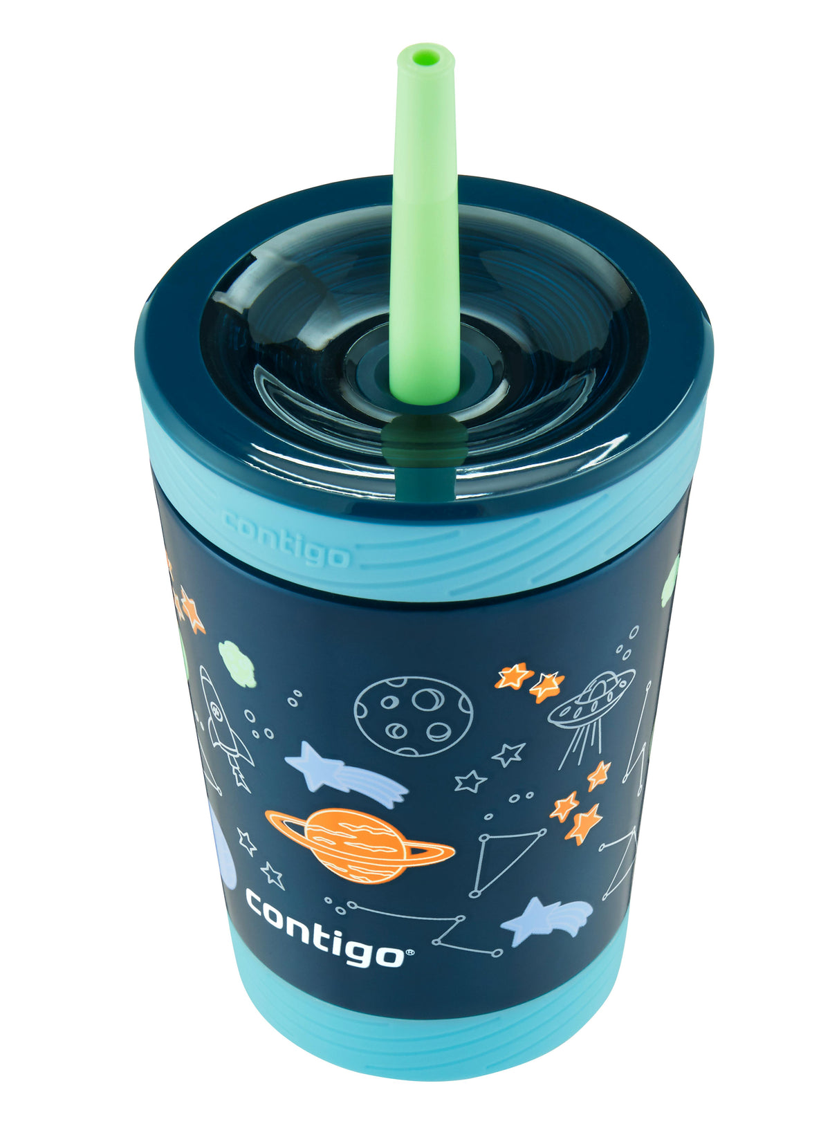 Kids Spill-Proof Stainless Steel Tumbler with Straw and THERMALOCK, 12 oz