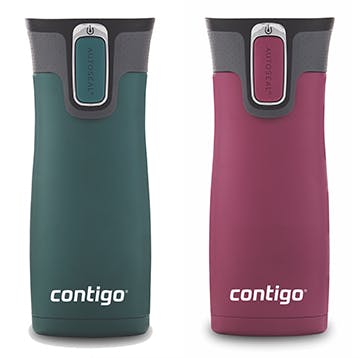 West Loop 2.0 Stainless Steel Travel Mug with AUTOSEAL Lid, 16oz, 2-Pack