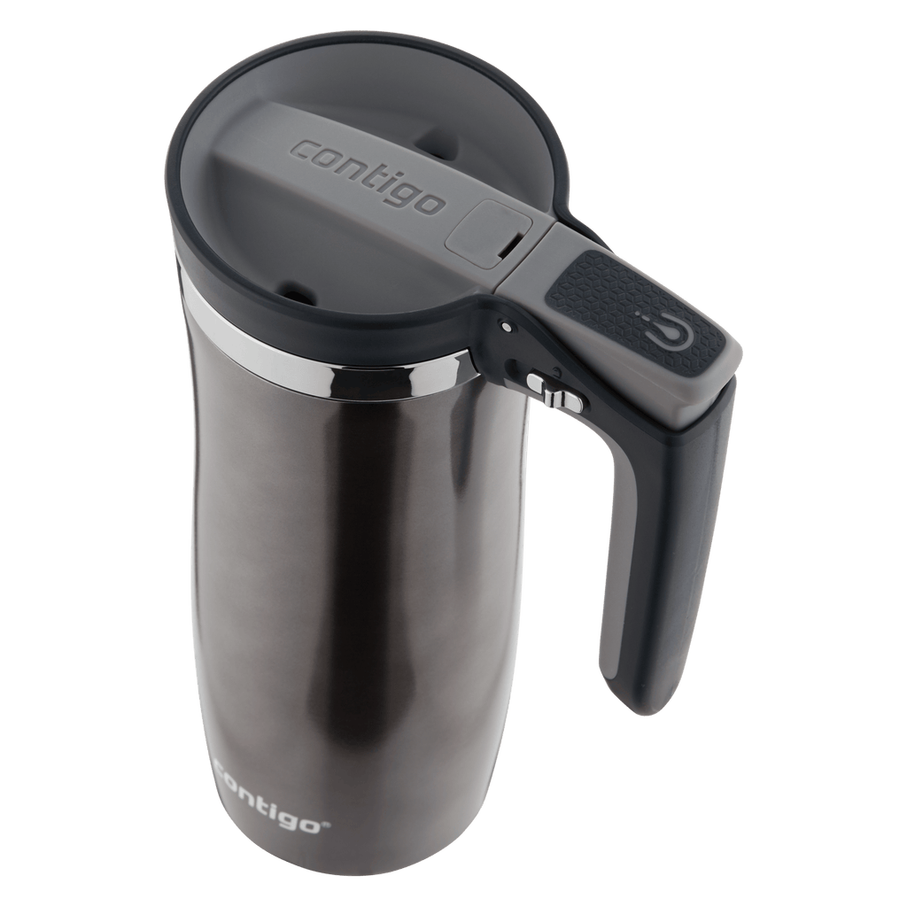 Handled AUTOSEAL Stainless Steel Travel Mug with Easy-Clean Lid, 16oz