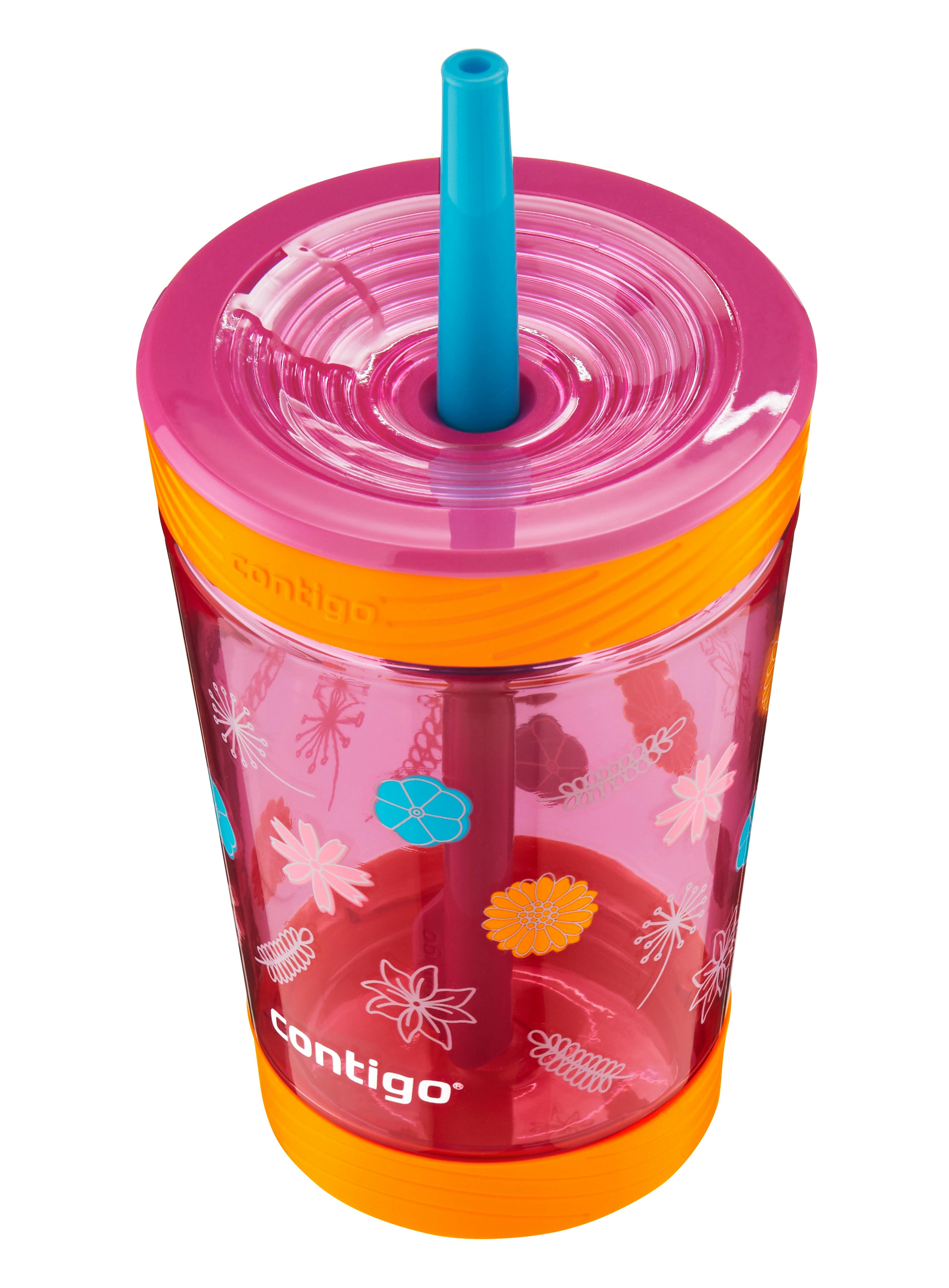 Kids Spill-Proof Tumbler with Straw, 14oz., 2 Pack