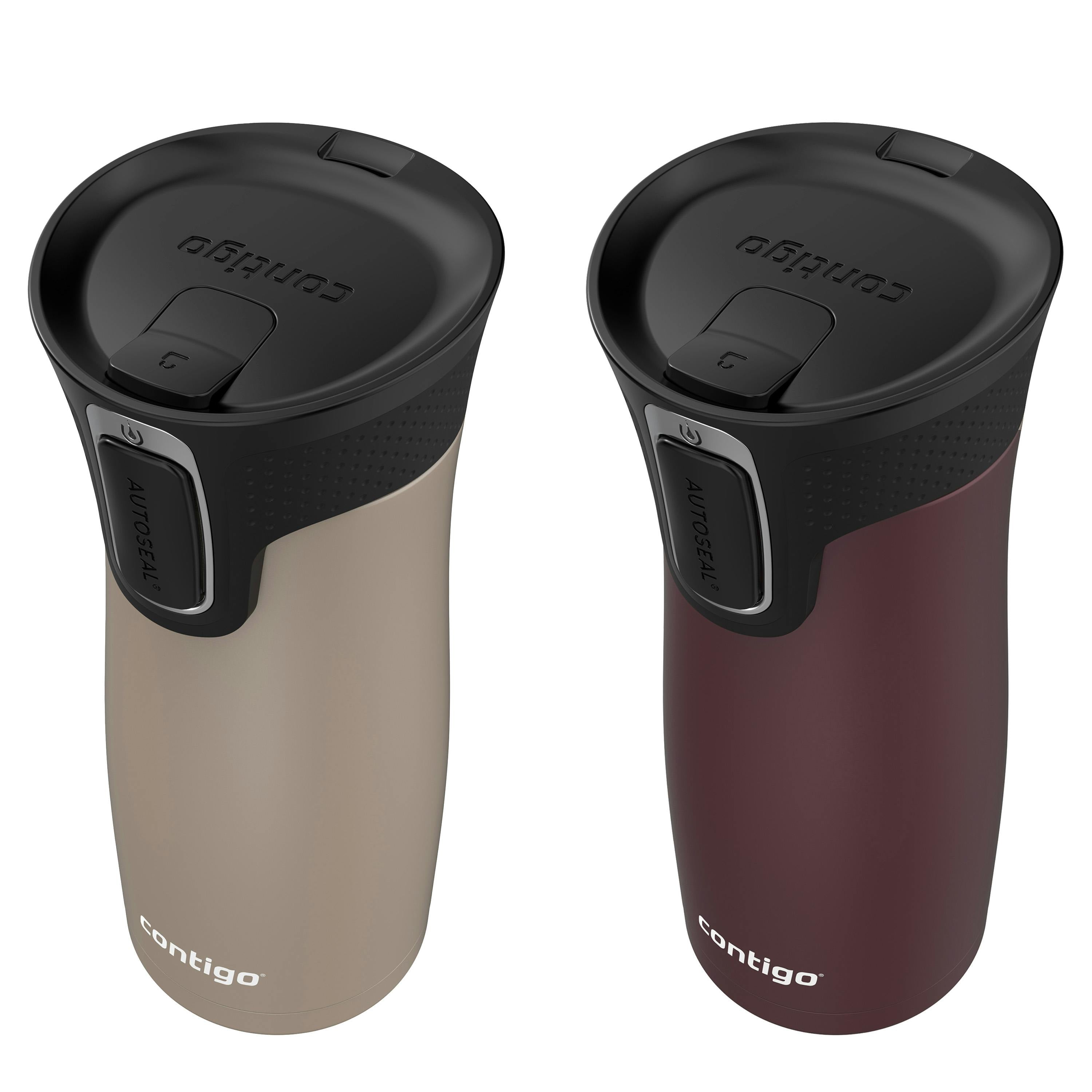 West Loop 2.0 Leak-Proof Spill-Proof Insulated Stainless Steel Travel Mug, 16oz., 2 Pack