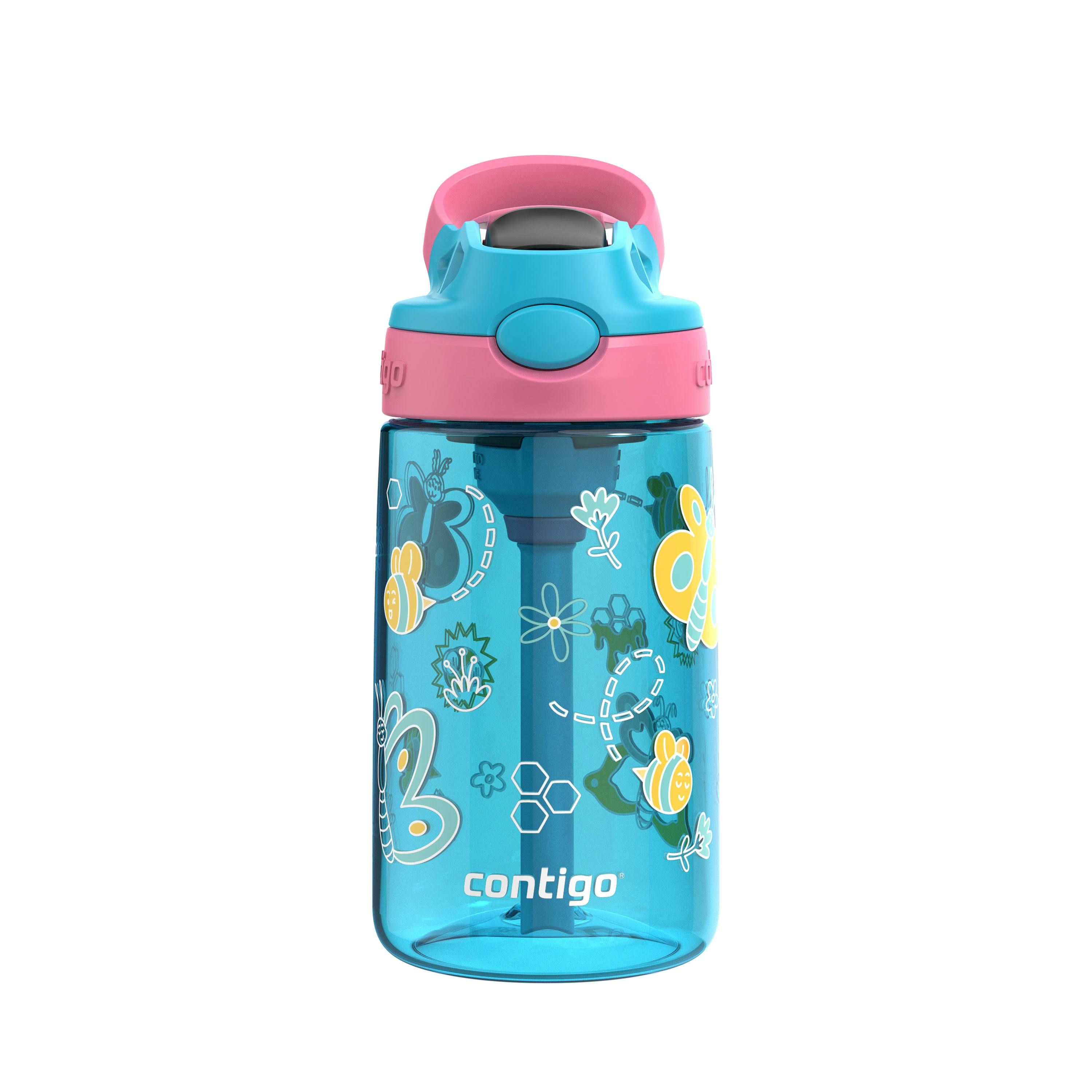Kids Water Bottle with Redesigned AUTOSPOUT Straw, 14 oz