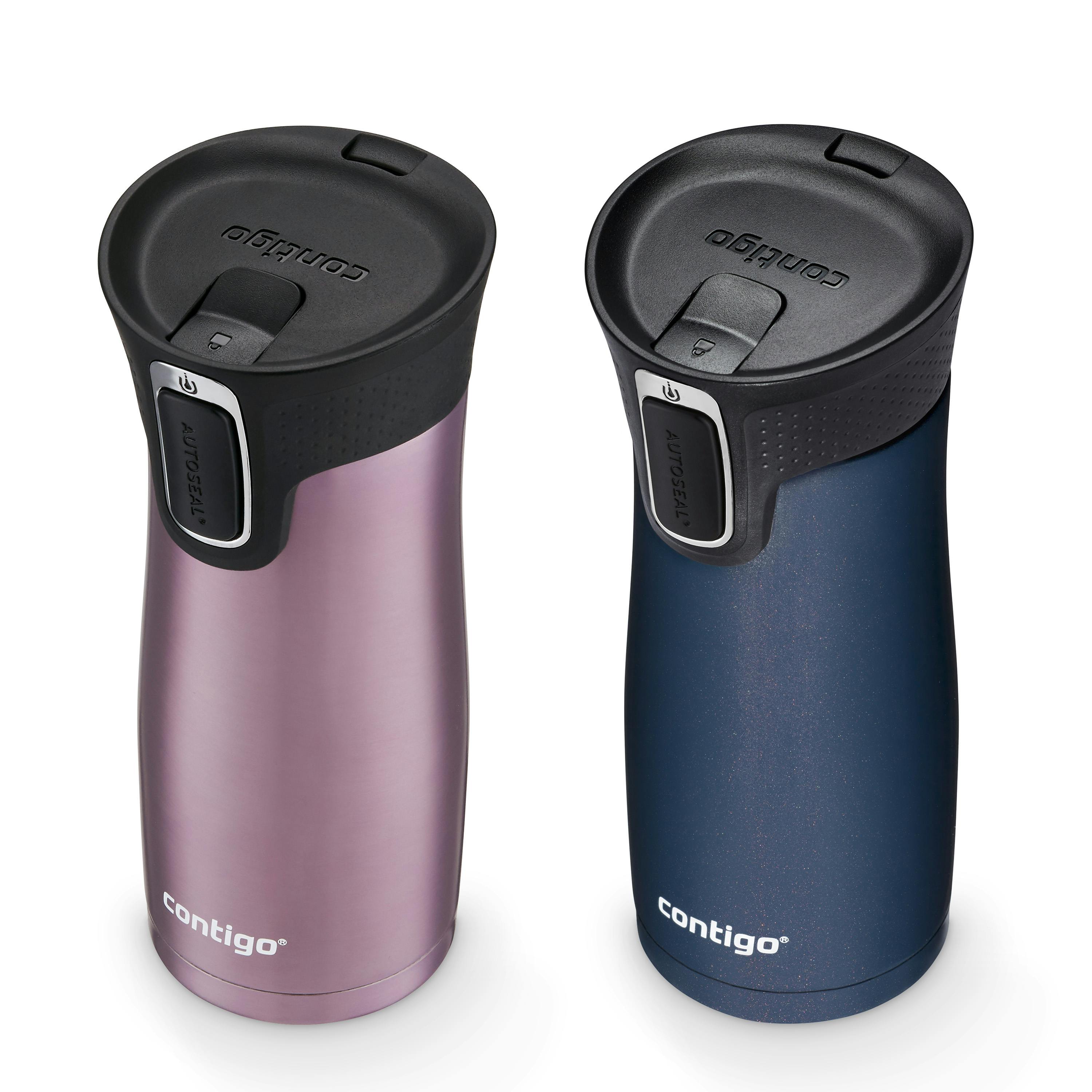 West Loop 2.0 Leak-Proof Spill-Proof Insulated Stainless Steel Travel Mug, 16oz., 2 Pack