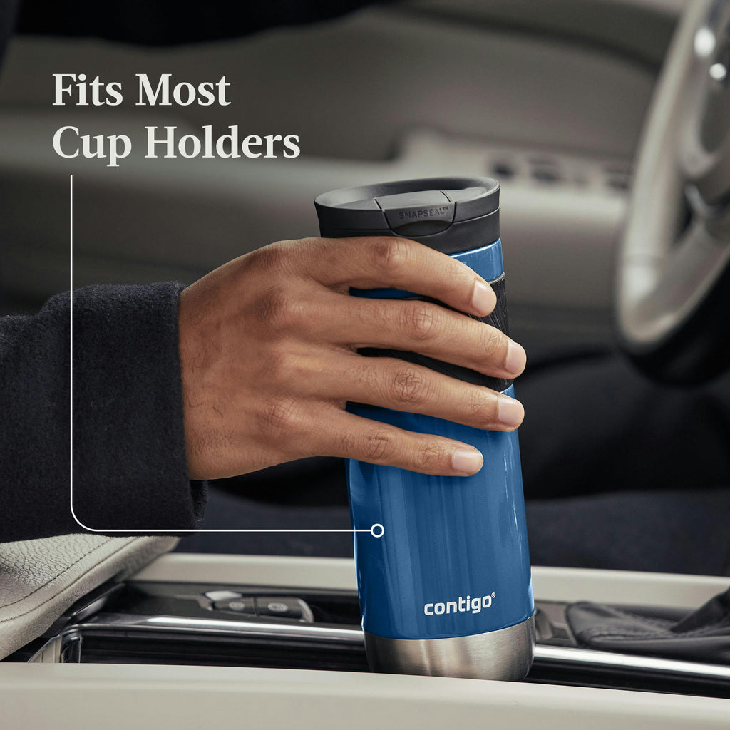 Byron 2.0 Stainless Steel Travel Mug with SNAPSEAL Lid and Grip, 20oz