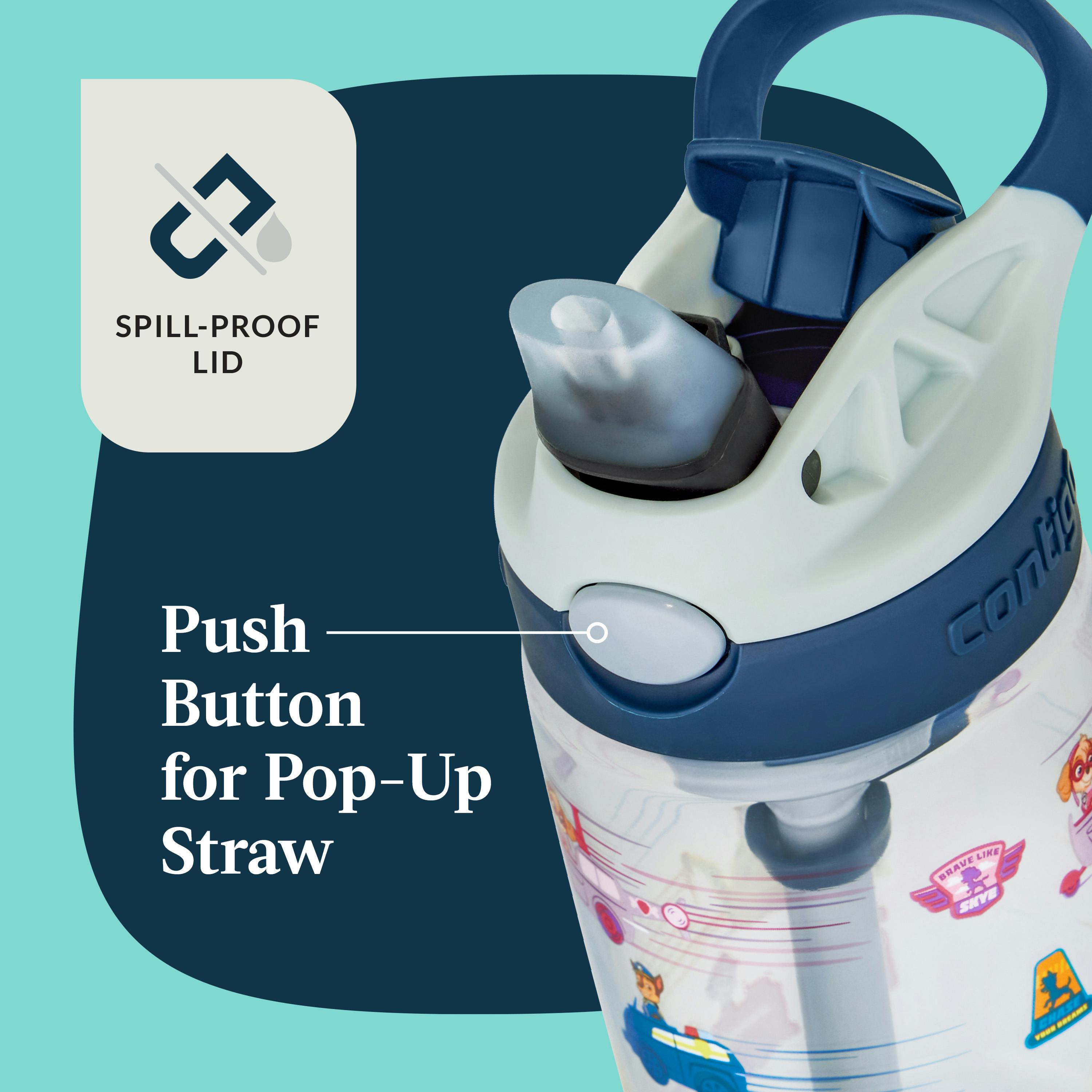 Kids Water Bottle with Redesigned AUTOSPOUT Straw, 14 oz