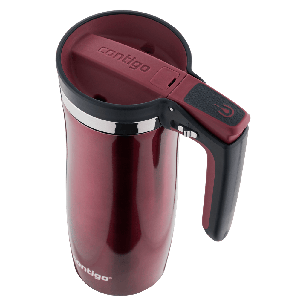 Handled AUTOSEAL Stainless Steel Travel Mug with Easy-Clean Lid, 16oz