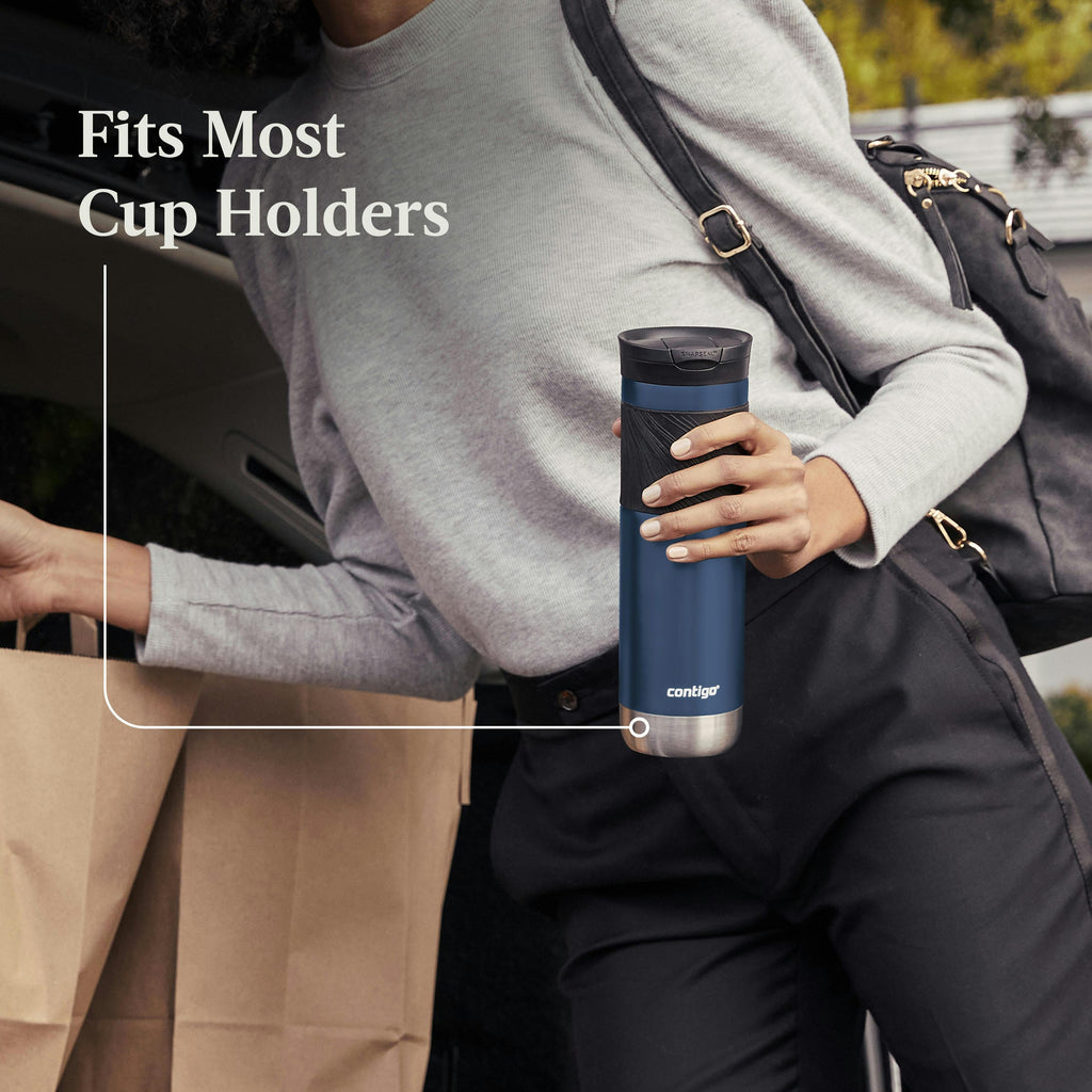 Byron 2.0 Stainless Steel Travel Mug with SNAPSEAL Lid and Grip, 24oz
