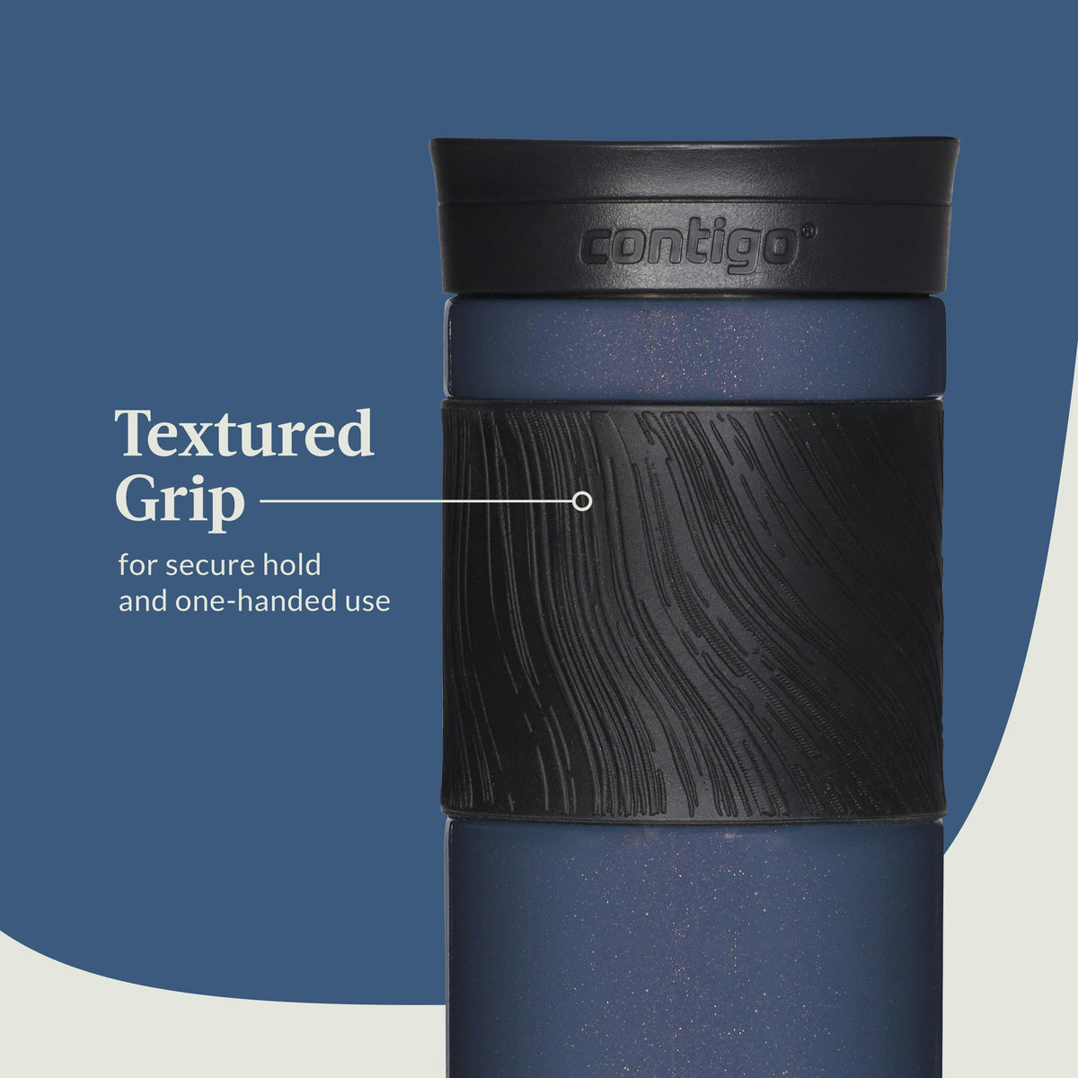 Byron 2.0 Stainless Steel Travel Mug with SNAPSEAL Lid and Grip, 24oz
