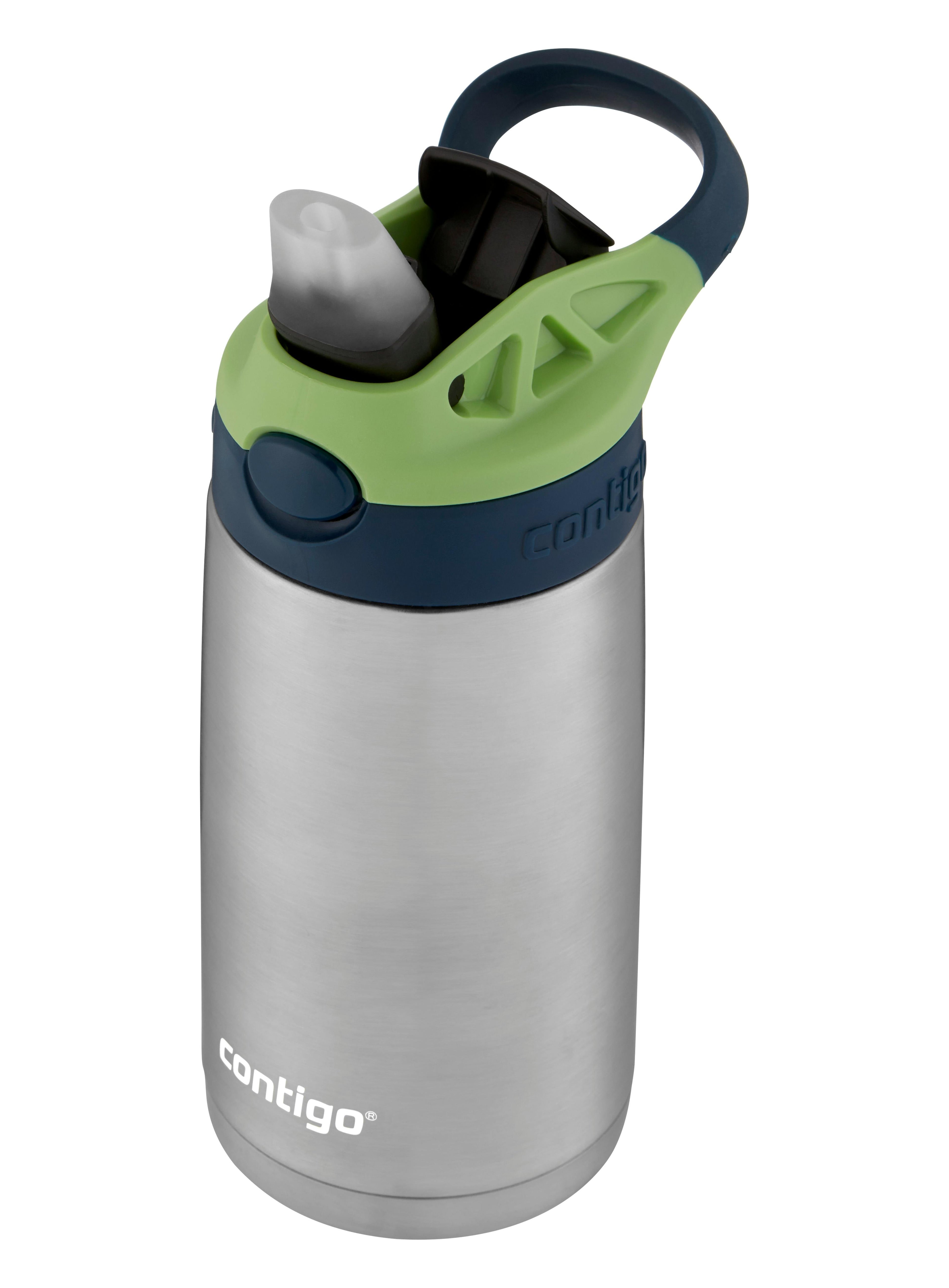 Kids Straw Stainless Steel Water Bottle with AUTOSPOUT Lid, 13oz
