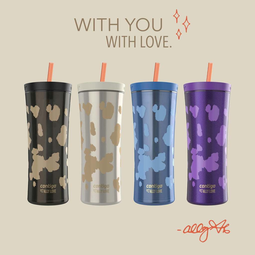 x Ally Love Streeterville AUTOCLOSE Shake & Go Tumbler, 20oz