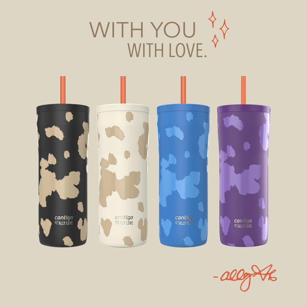x Ally Love Streeterville 2.0 Stainless Steel Tumbler with Straw, 24oz