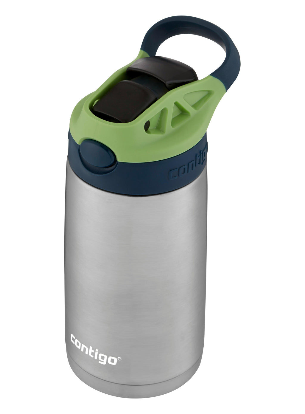 Kids Straw Stainless Steel Water Bottle with AUTOSPOUT Lid, 13oz