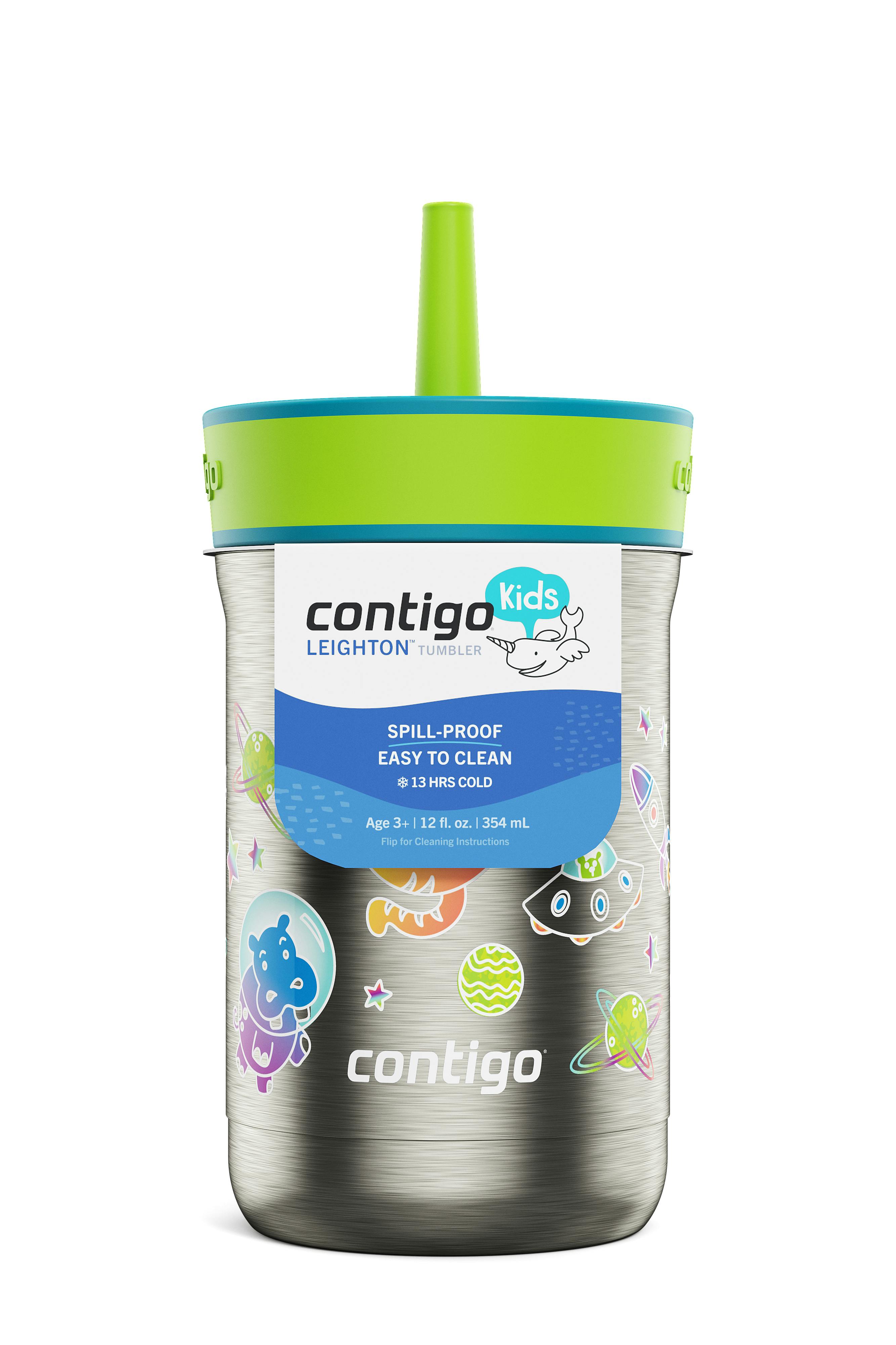 Kids Leighton Spill-Proof Stainless Steel Tumbler with Straw, 12oz