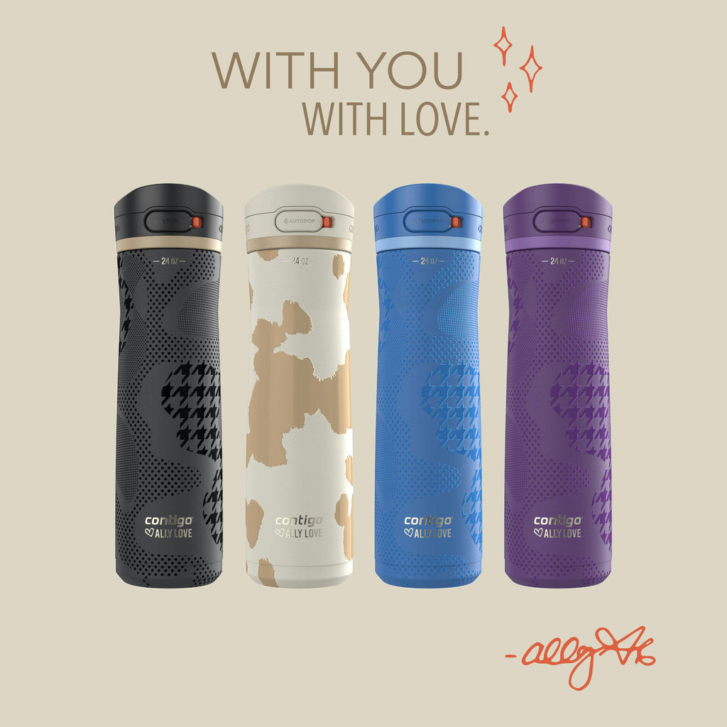x Ally Love Jackson Chill 2.0 Stainless Steel Water Bottle with AUTOPOP Lid, 24oz
