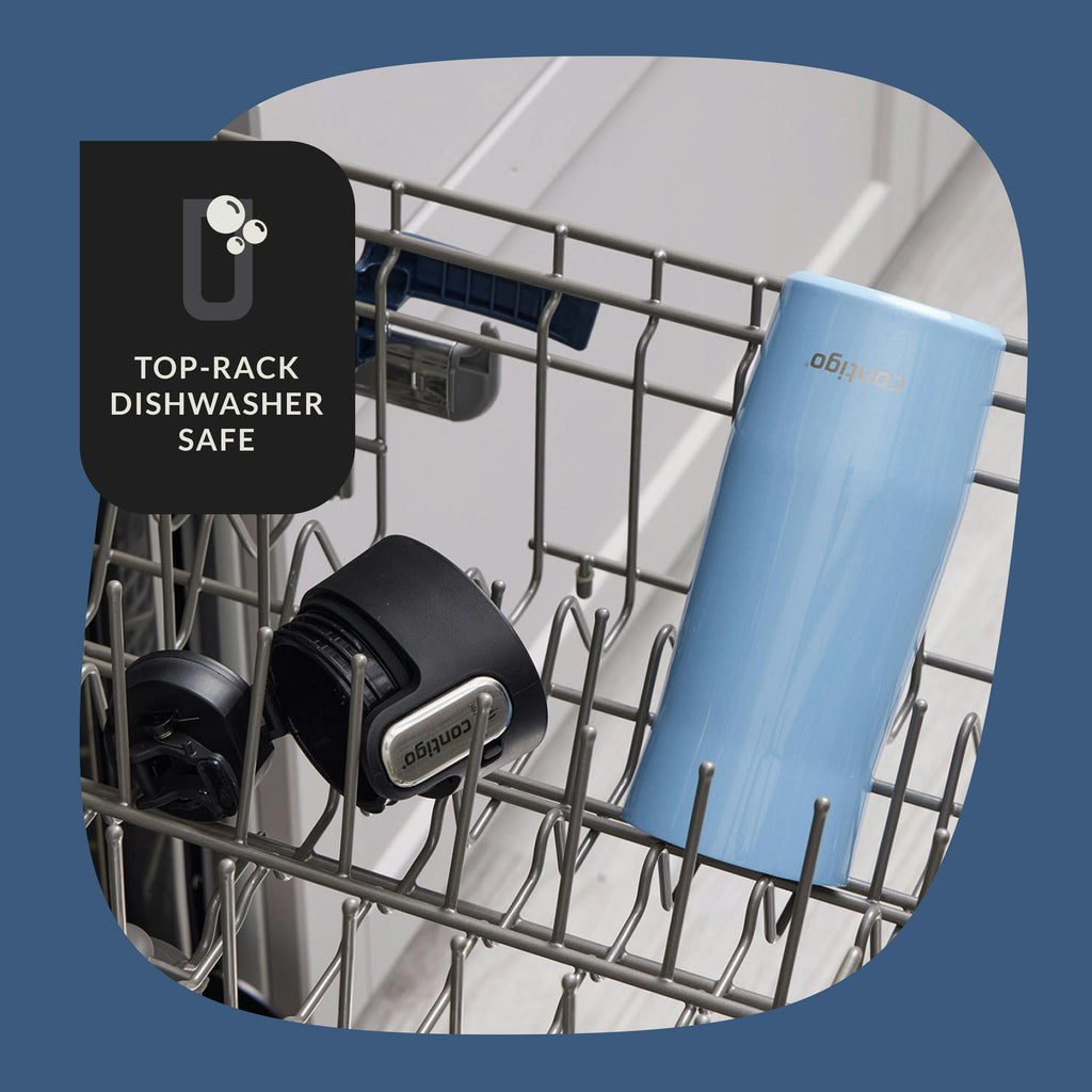 AUTOSEAL West Loop Vacuum-Insulated Stainless Steel Travel Mug with Easy-Clean Lid, 16 oz, 2-Pack