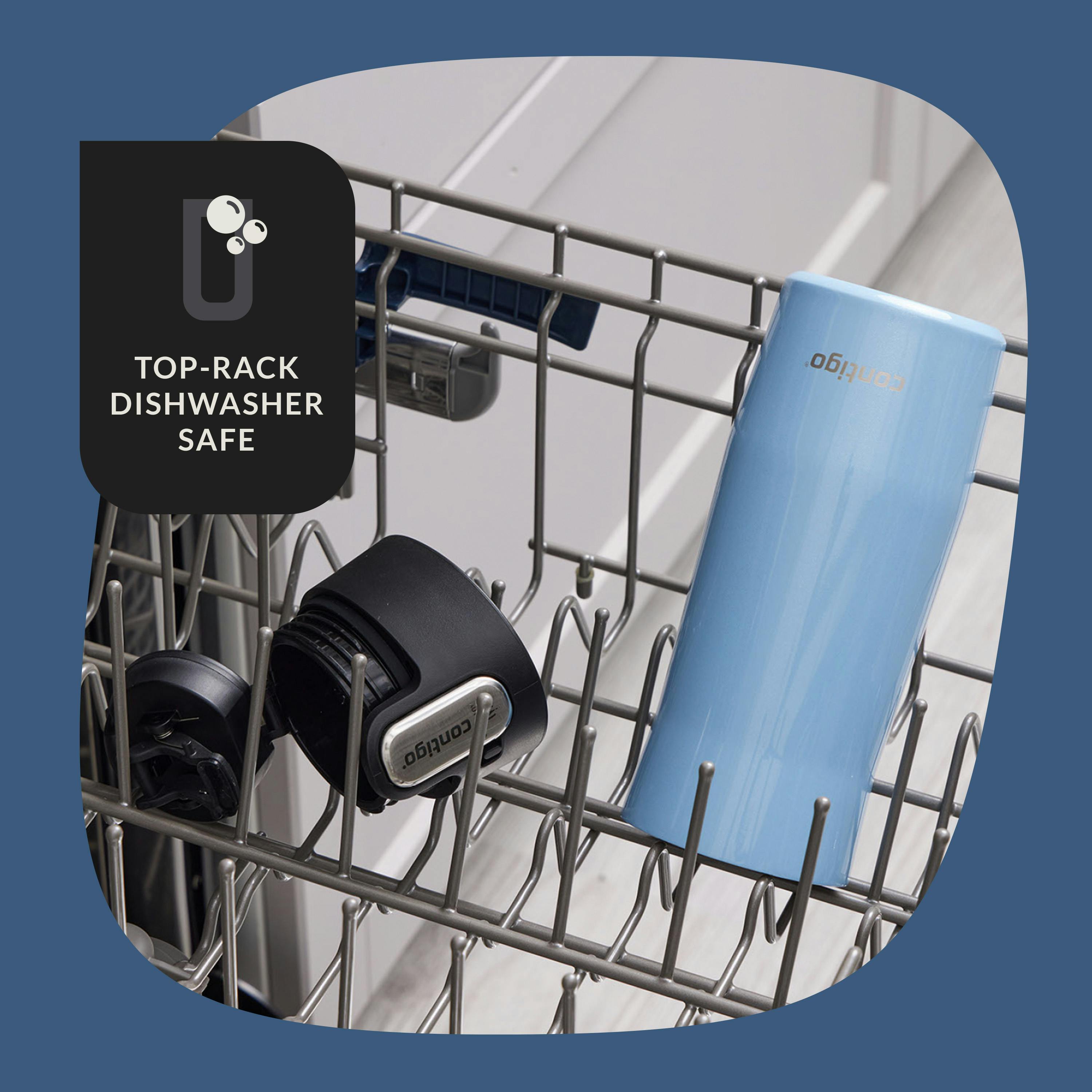 AUTOSEAL West Loop Vacuum-Insulated Stainless Steel Travel Mug with Easy-Clean Lid, 16 oz, 2-Pack