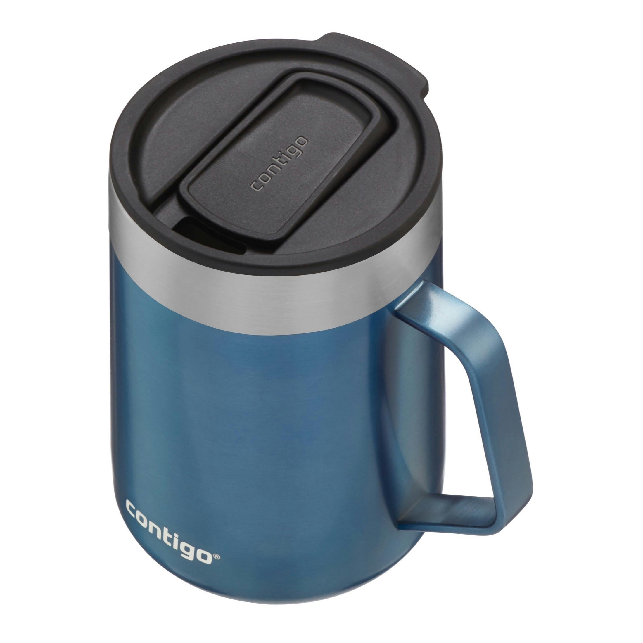 Streeterville Stainless Steel Mug with Handle, 14oz