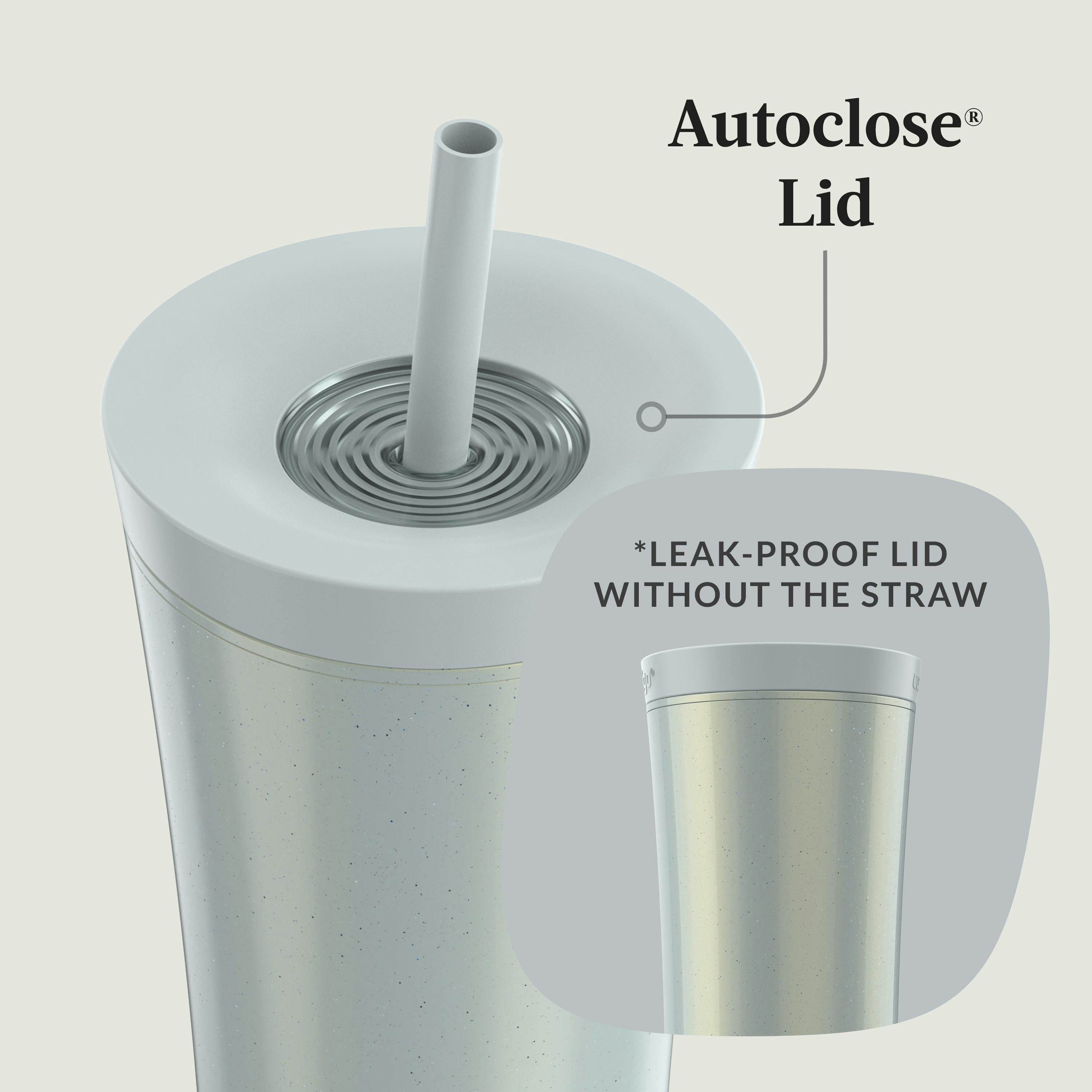 AUTOCLOSE Shake & Go 20oz, Tumbler