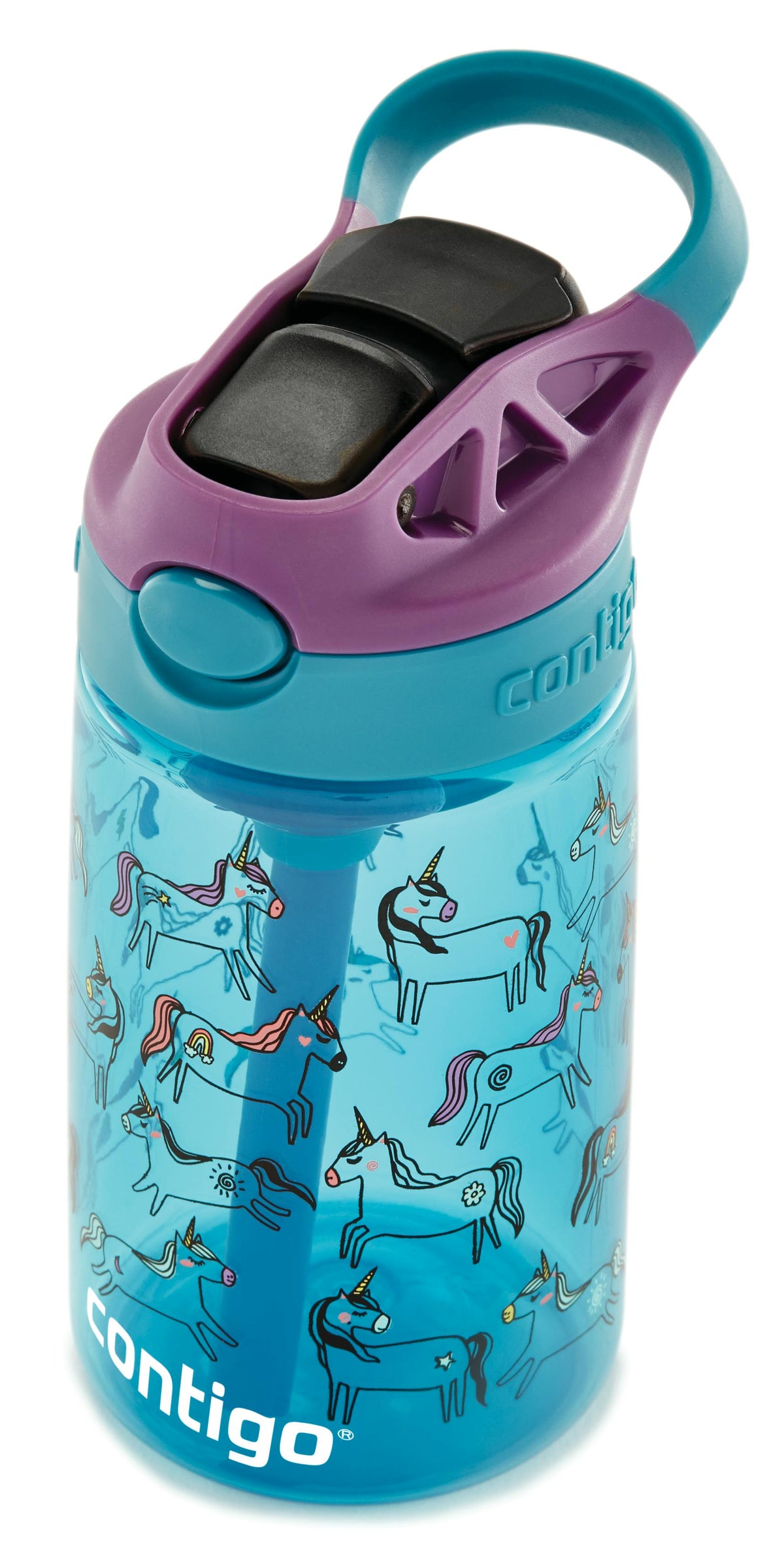Kids Straw Water Bottle with AUTOSPOUT Lid, 14oz