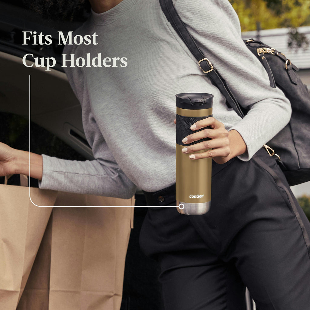 Byron 2.0 Stainless Steel Travel Mug with SNAPSEAL Lid and Grip, 24oz