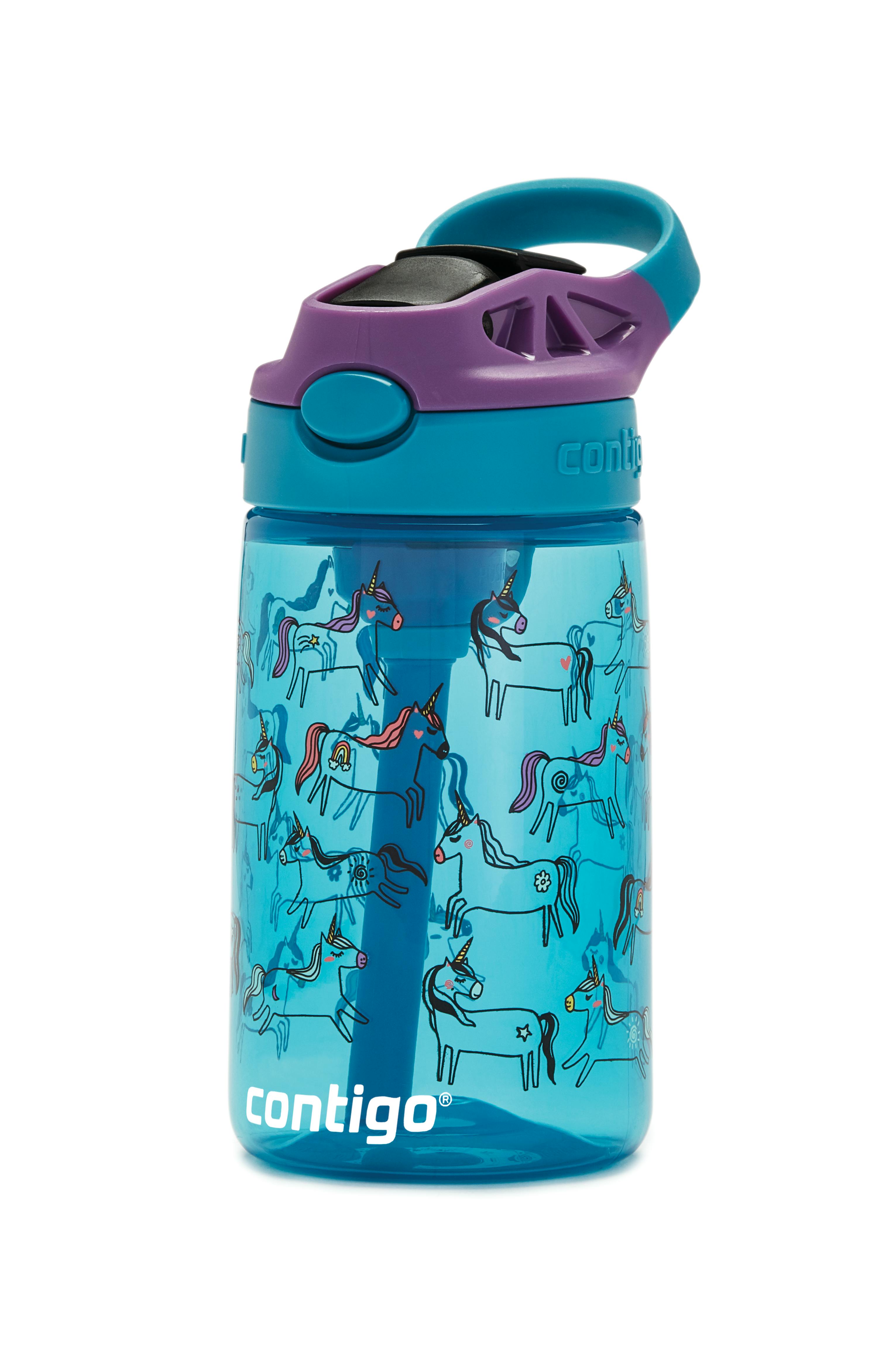 Kids Straw Water Bottle with AUTOSPOUT Lid, 14oz