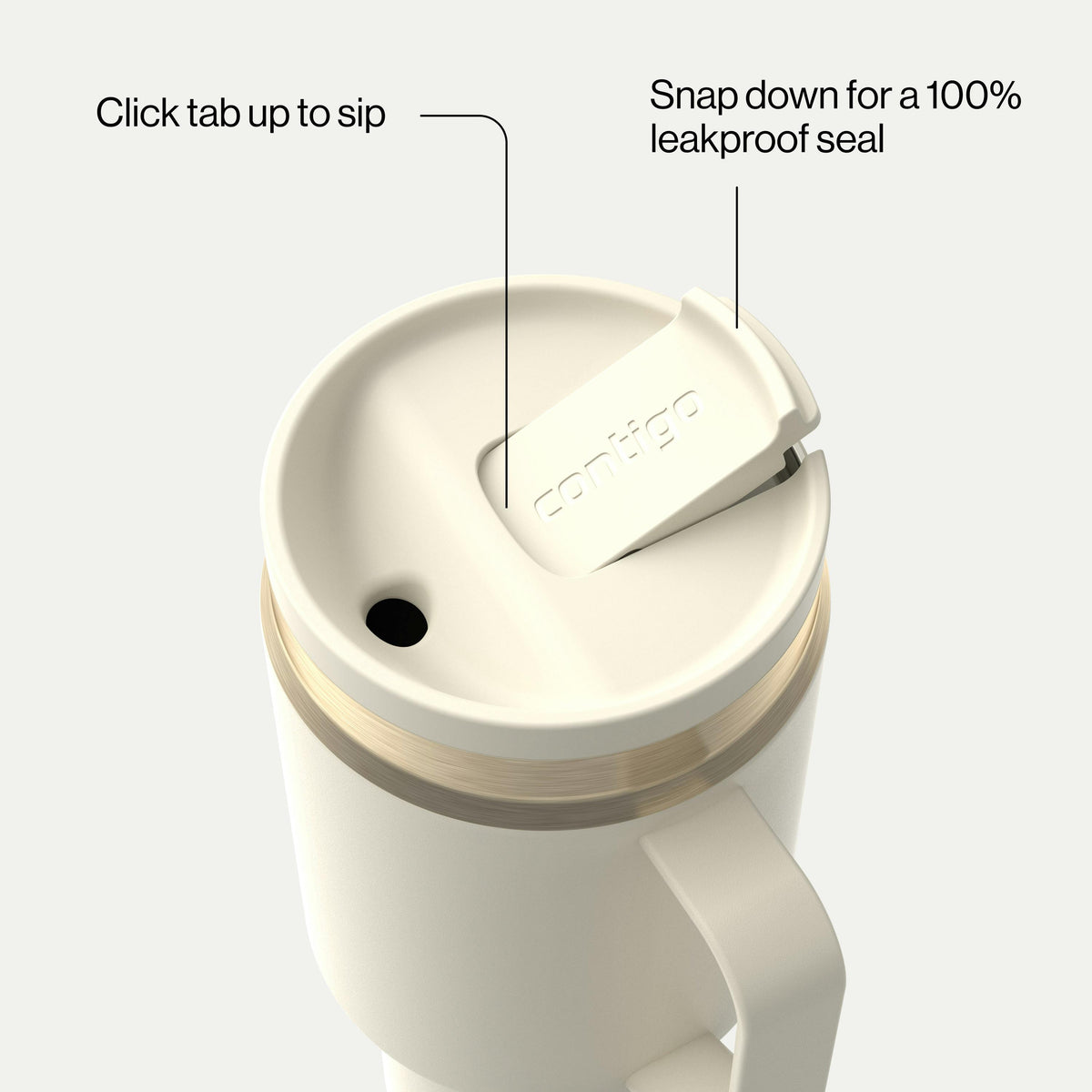 30 oz SnapSeal Tumbler (w/ Straw & Handle)