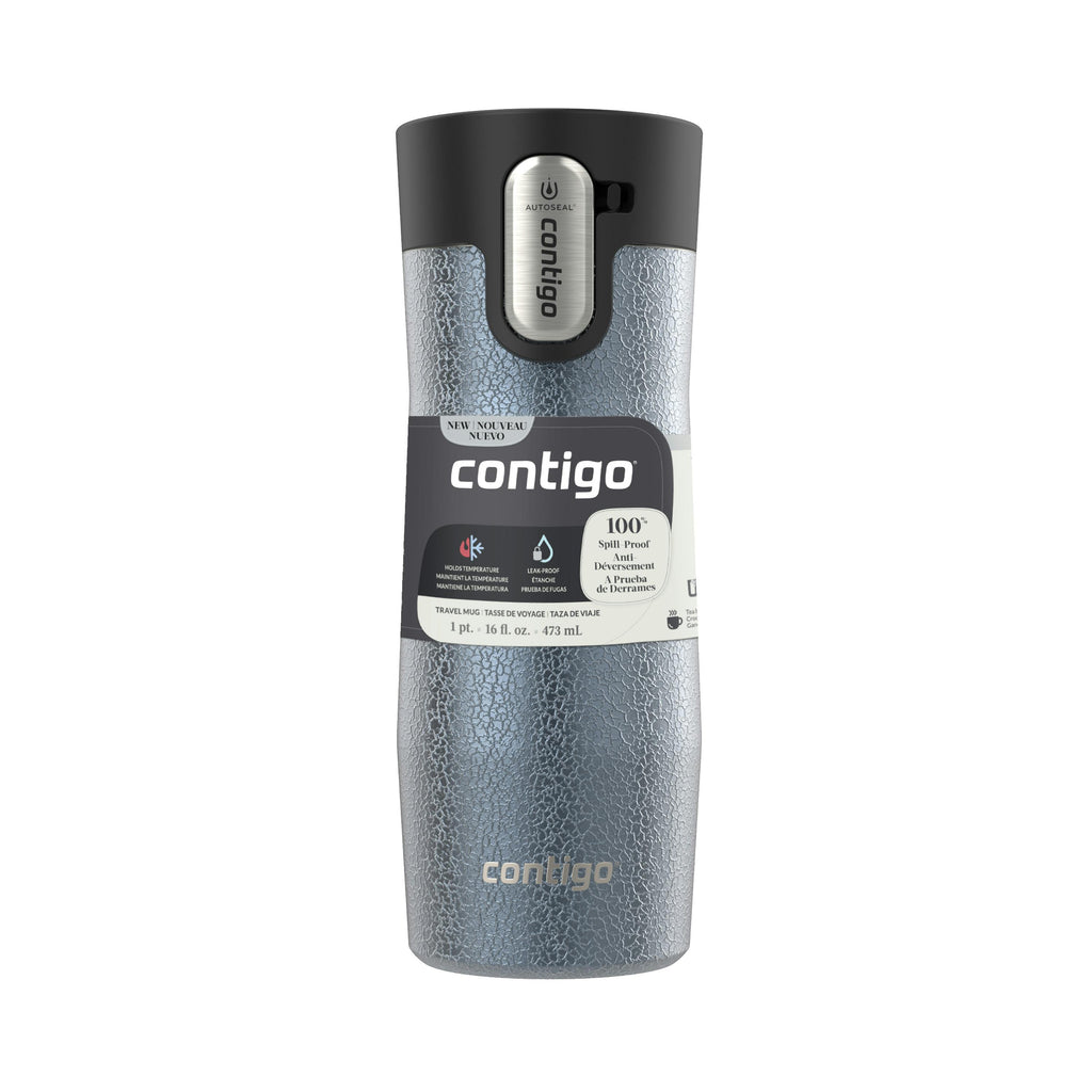 AUTOSEAL West Loop Vacuum-Insulated Stainless Steel Travel Mug with Easy-Clean Lid, 16 oz
