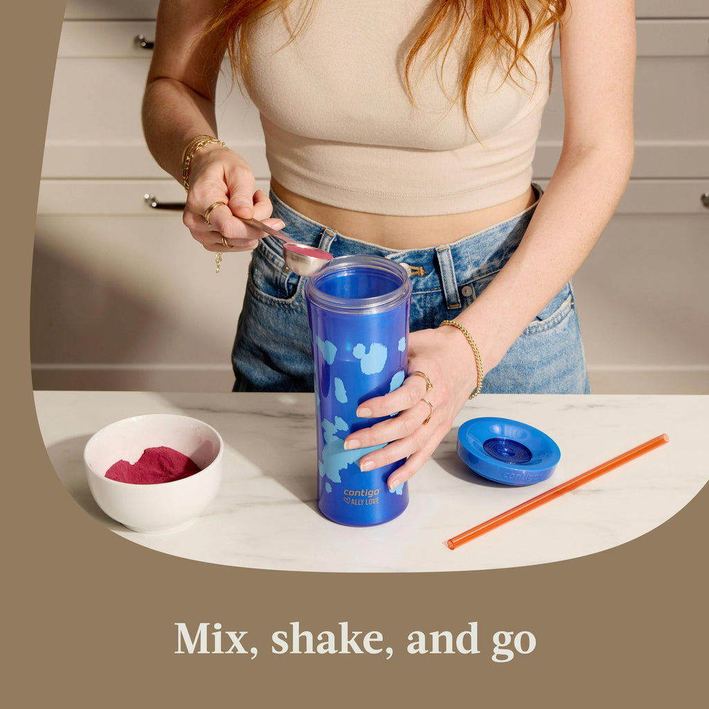 x Ally Love Streeterville AUTOCLOSE Shake & Go Tumbler, 20oz