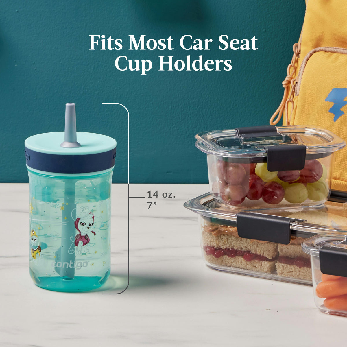 Kids’ Leighton Straw Tumbler with Spill-Proof Leak-Proof Lid, 14oz