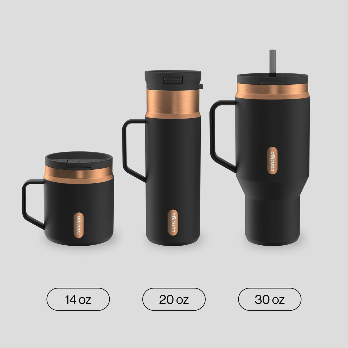 30 oz SnapSeal Tumbler (w/ Straw & Handle)