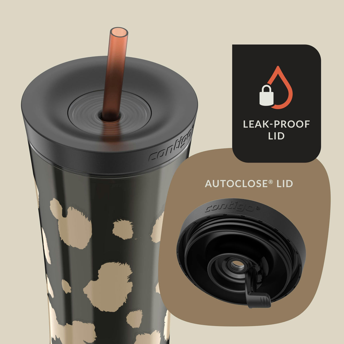 x Ally Love Streeterville AUTOCLOSE Shake & Go Tumbler, 20oz