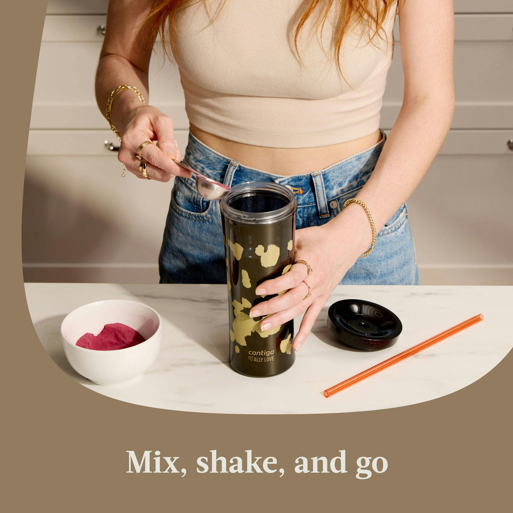 x Ally Love Streeterville AUTOCLOSE Shake & Go Tumbler, 20oz