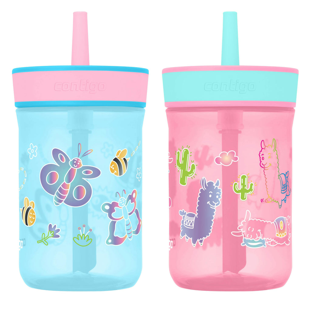 Kids’ Leighton Straw Tumbler with Spill-Proof Leak-Proof Lid, 14oz