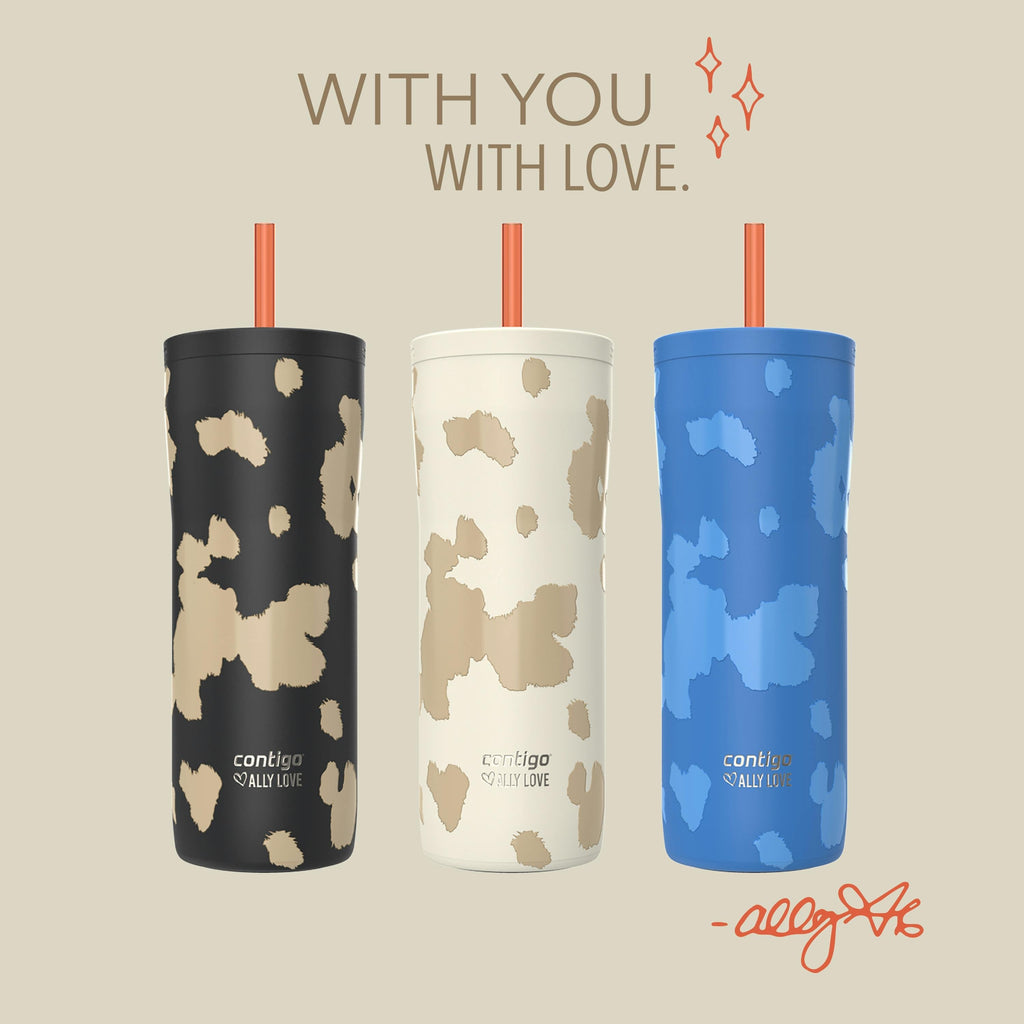 x Ally Love Streeterville 2.0 Stainless Steel Tumbler with Straw, 24oz