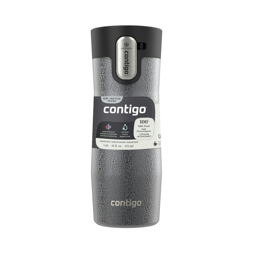 AUTOSEAL West Loop Vacuum-Insulated Stainless Steel Travel Mug with Easy-Clean Lid, 16 oz