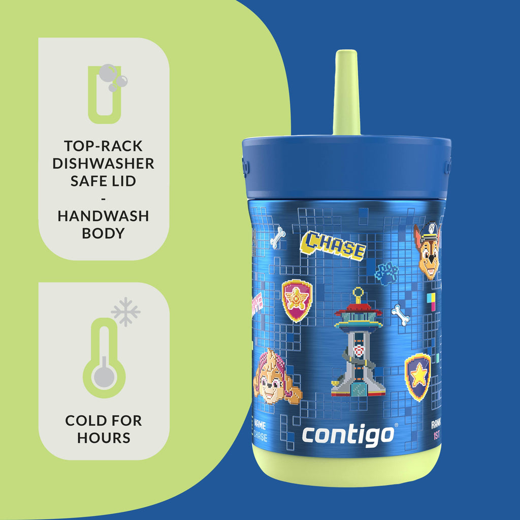 Kids Leighton Spill-Proof Stainless Steel Tumbler with Straw, 12oz