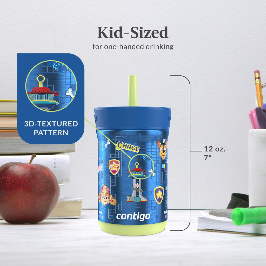 Kids Leighton Spill-Proof Stainless Steel Tumbler with Straw, 12oz