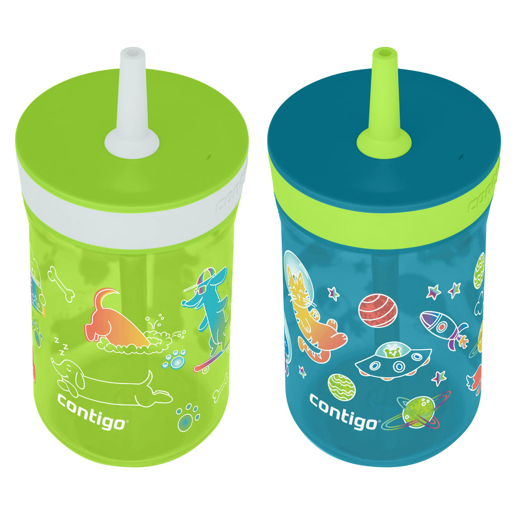 Kids’ Leighton Straw Tumbler with Spill-Proof Leak-Proof Lid, 14oz